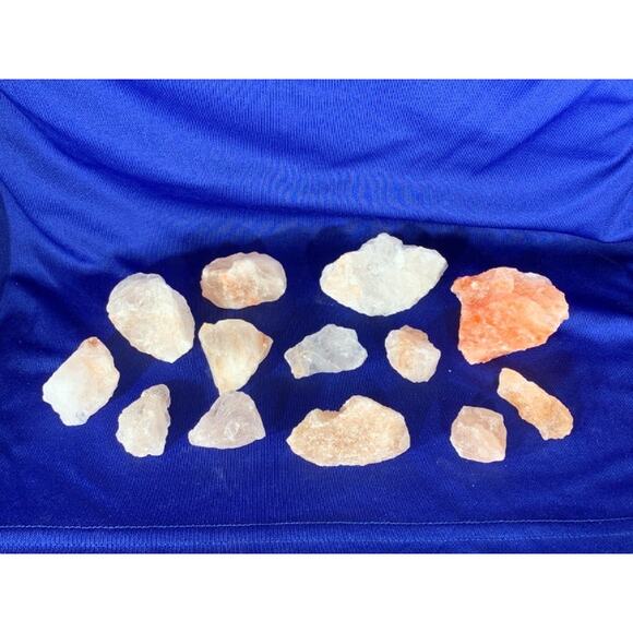 Collection of Halite Rock Salt Minerals - Picture 1 of 10